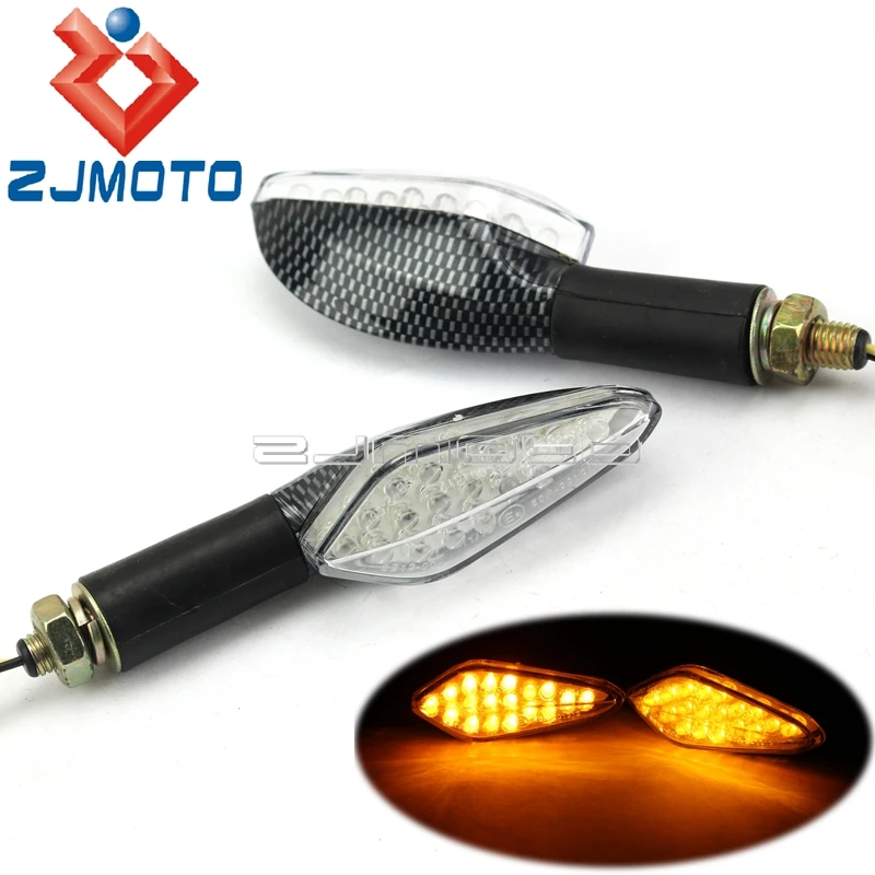 

For Kawasaki Ninja ZX Street Motorcycle 12V Amber LED Turn Signal Indicator Light Blinker For Yamaha YZF R1 R3 R6