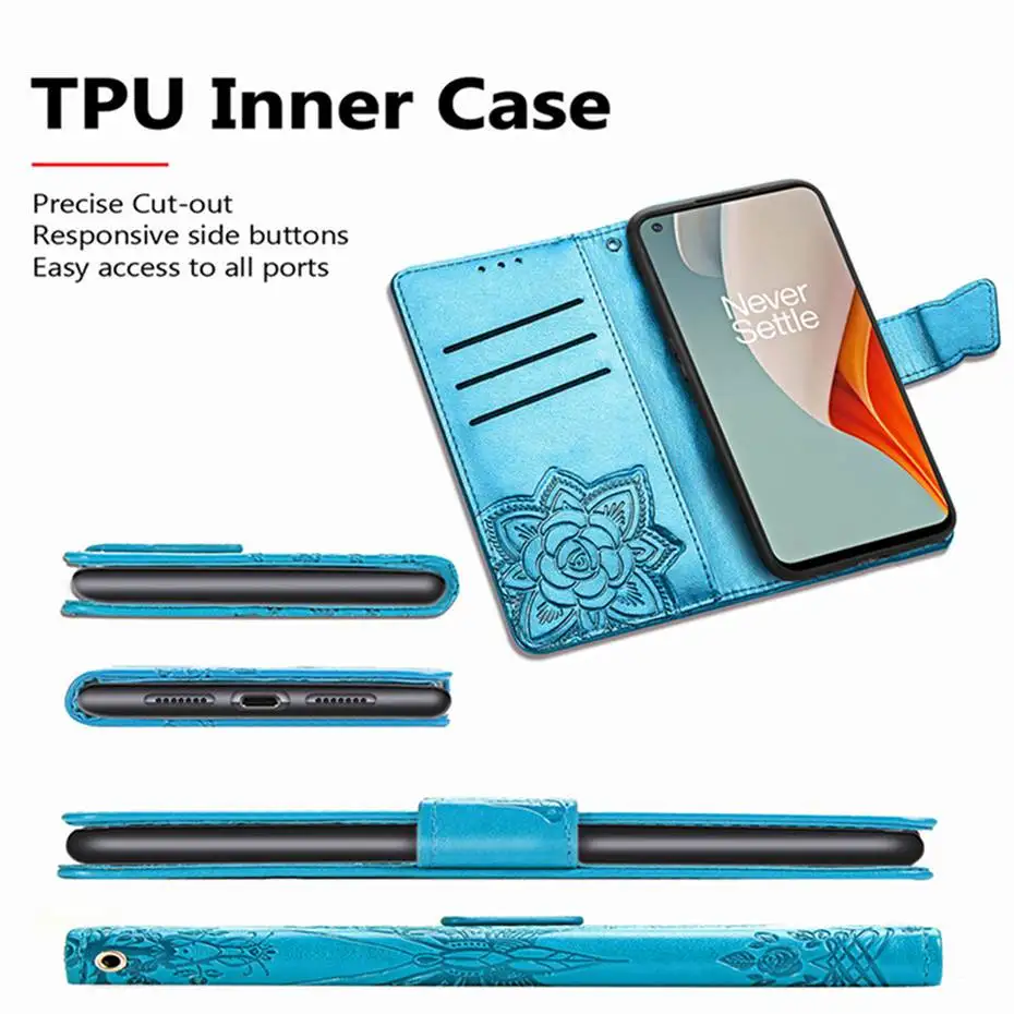 

Flip Case For OnePlus Nord N100 N10 Case 3D Butterfly Luxury Wallet Cover PU Leather Phone Case For OnePlus Nord N100 n10 Case