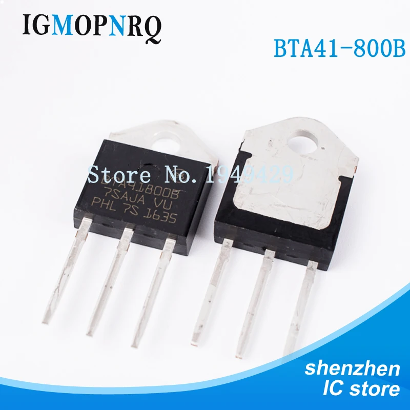 10 шт. BTA41 800B BTA41800B 800 Triacs 40 Amp вольт TO 3P Новый|bta41 triac|triac bta41mp 4 |