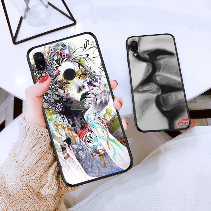 Эскиз для отдыха в ночном клубе арт силиконовый чехол Redmi 4A 4X5 плюс 5A 6 Pro 6A 7 7A K20 S2 Go |