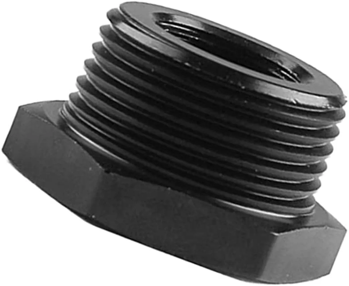 

Black Auto Car Aluminum Male Threaded Oil Filter Adapter 5/8-24 to 3/4NPT