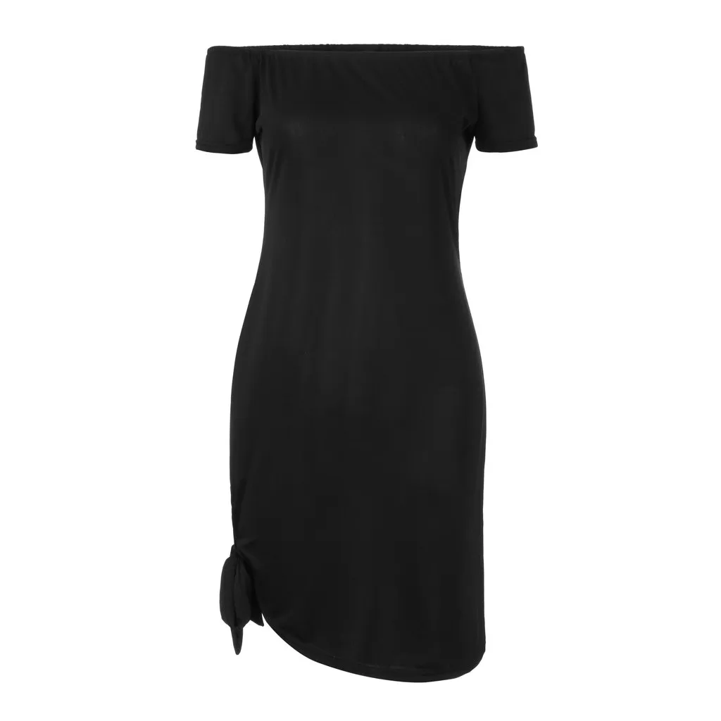 Женское платье с открытыми плечами SAGACE вечернее сексуальное Платье До Колена