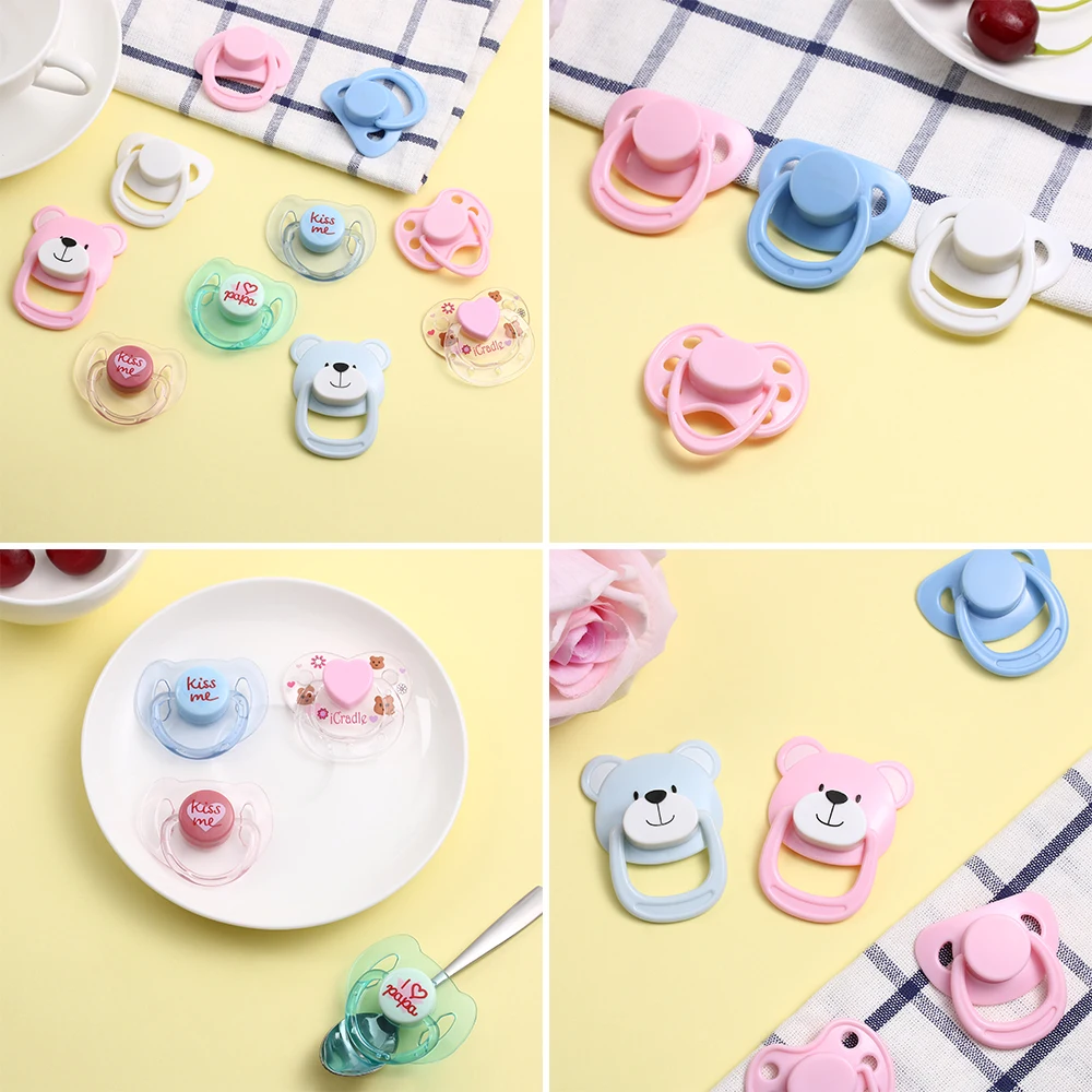 

1 PC Brand New Lovely Doll Magnet Pacifier Doll Accessories Doll Supplies Dummy Nipples Magnet For New Reborn Baby Doll Kids Toy