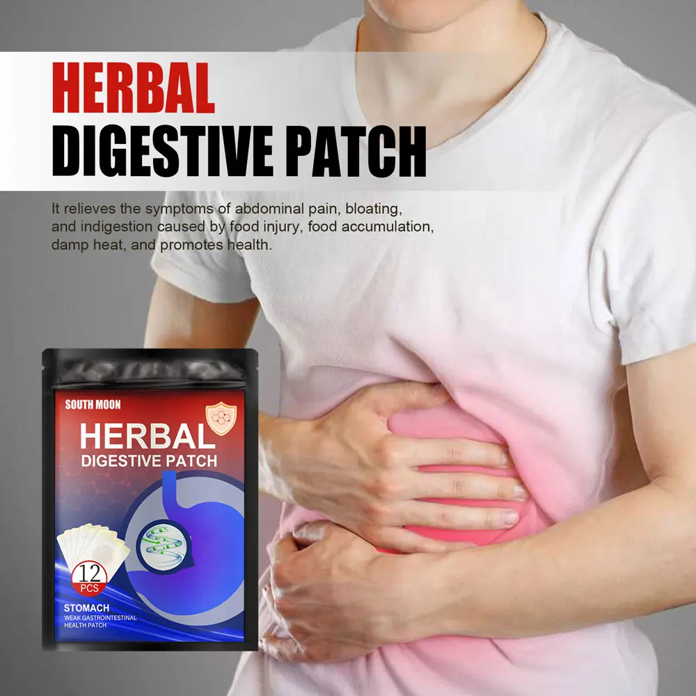 

12 Counts Digestive Belly Button Patch Helps Relieve Minor Abdominal Discomfort Supports Immune Health Herbal Body Care MU8669