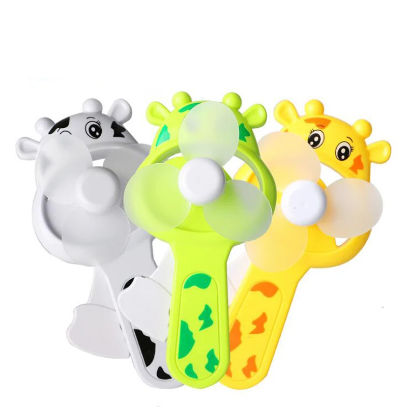 1 шт. пластик ручной коленчатый вентилятор работающий от батареи Портативный на