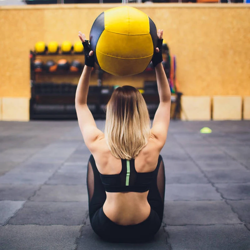 

2021 Crossfit Medicine Ball Home Fitness Wall Ball Exercise Weightlifting 35cm Empty