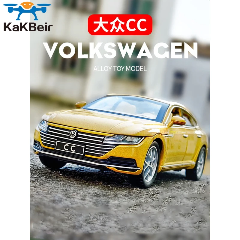 

Free Shipping High Simulation All New Diecast Model Car VolkswagCC 1:32 Metal Alloy Car Lights Boys Toys Vehicles Gifts For Kids