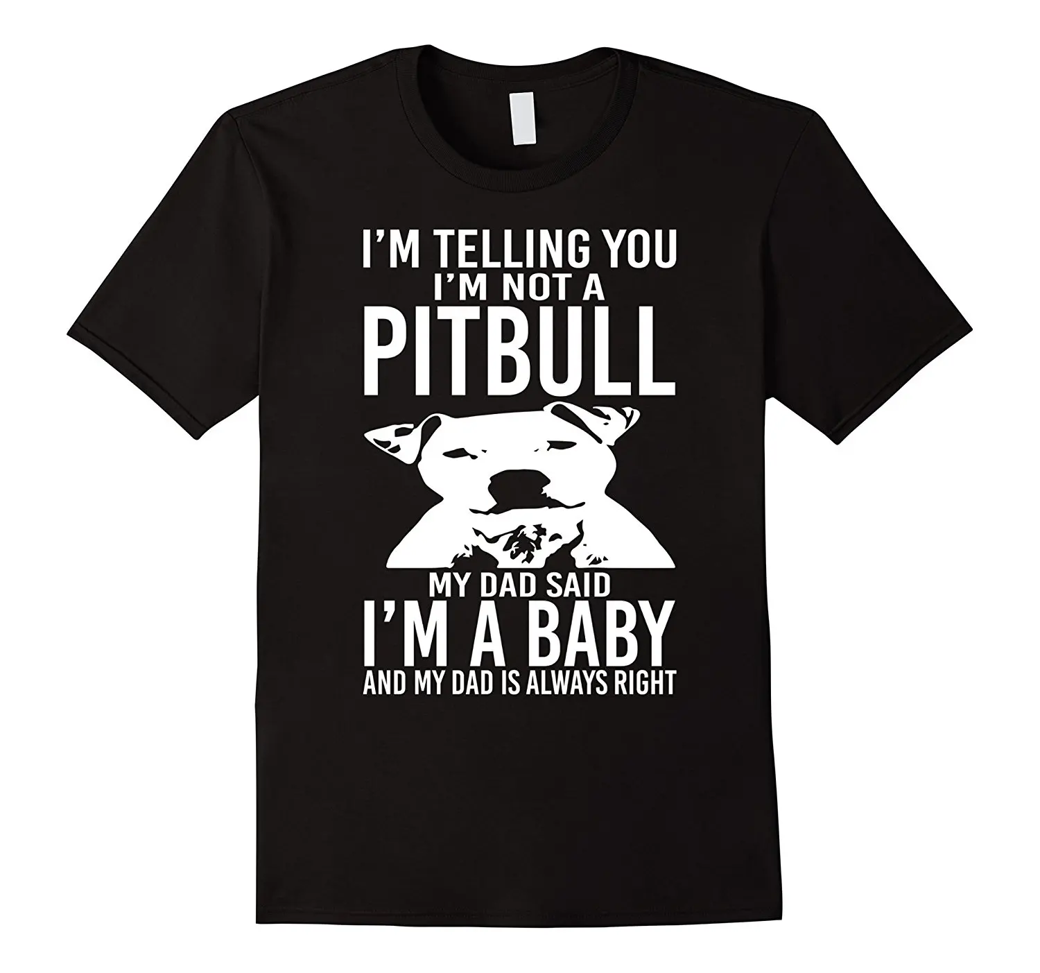 A Pitbull мой папа сказал что я забавная футболка для детей популярный стиль мужские