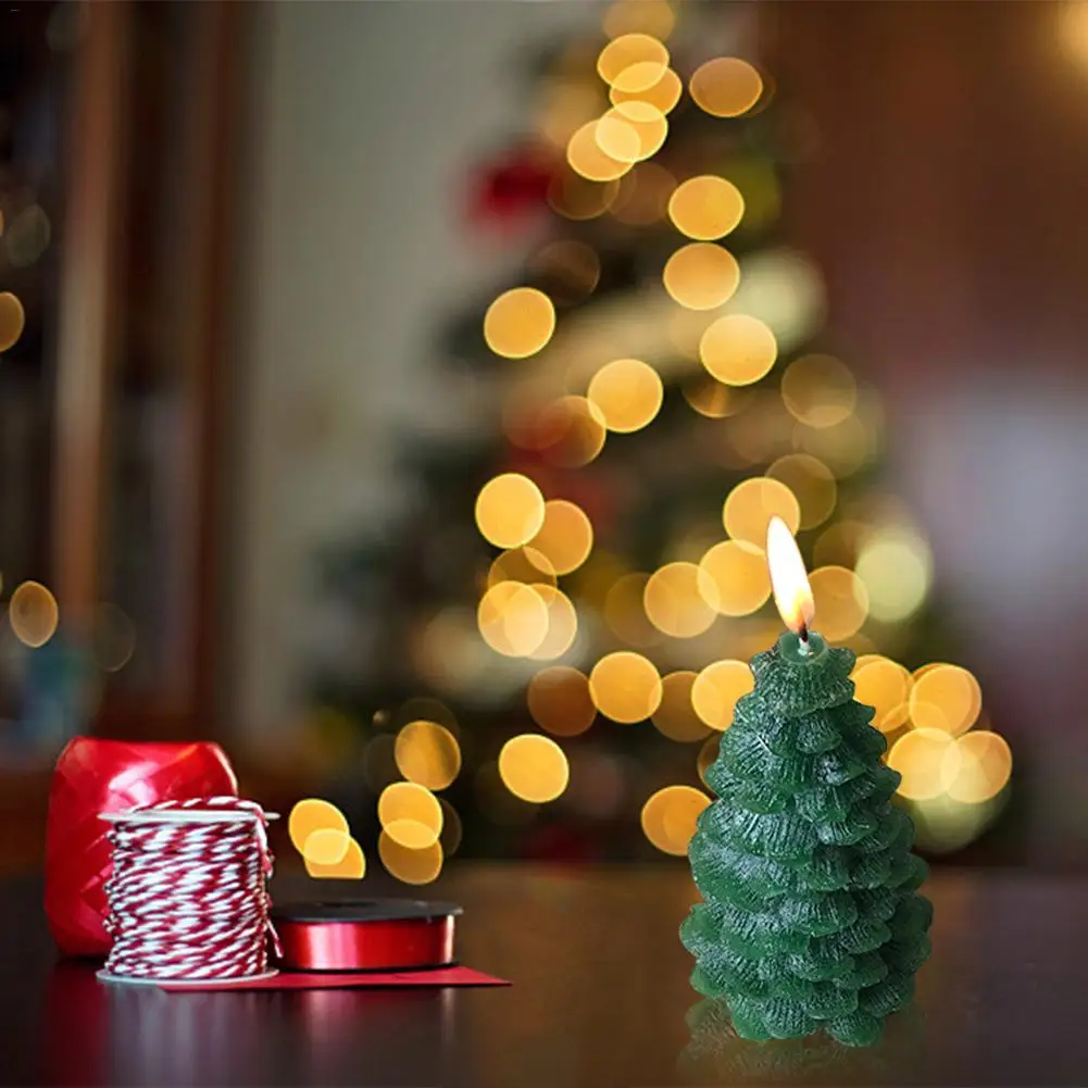 Маленькая большая 3D Рождественская елка сделай сам силиконовая форма для свечи