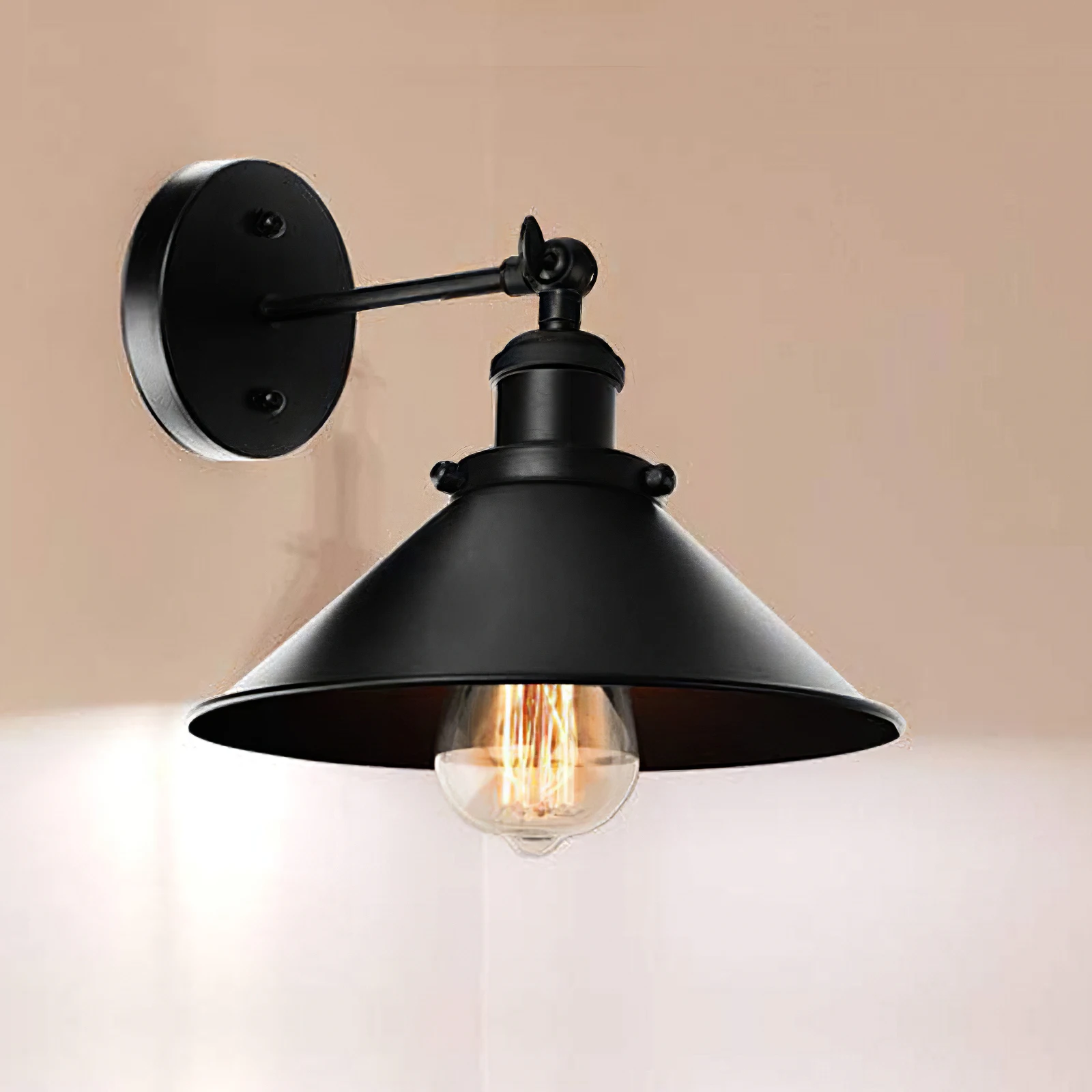 

Vintage Wall Sconce Back Retro Wall Lamp Adjustable Industrial Wall Luminous Light Wall Bedside Lamp For Bedroom Corridor