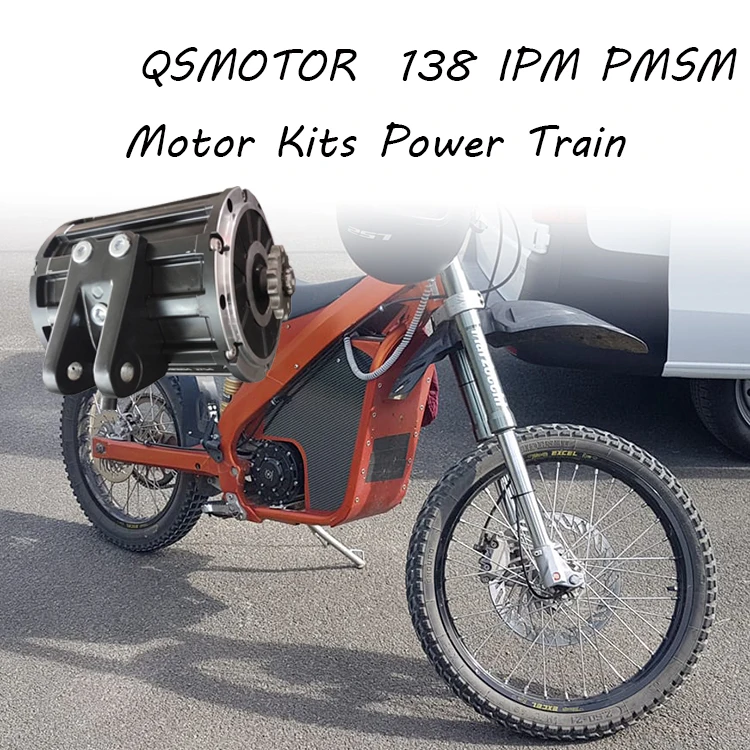 QS 138 3000W 72V 100KPH Mid drive motor power train kits with motor controller