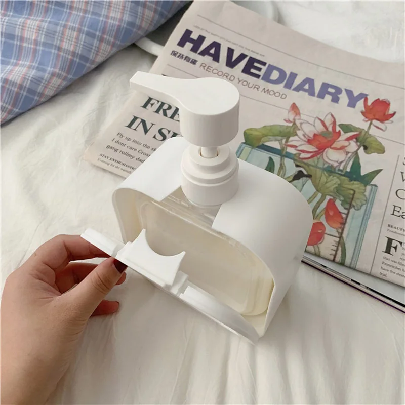 

500ml Manual Soap Dispenser Hand liquid Soap Dispenser Pump Clear Shampoo Bottle Bath Refillable Shower Gel Storage Bottles