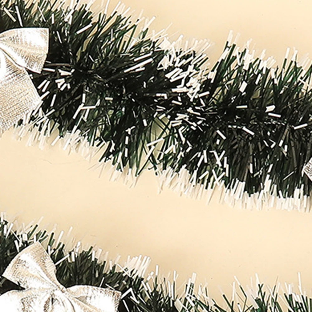 200 см искусственные рождественские шары с бантами гирлянда дерево орнамент