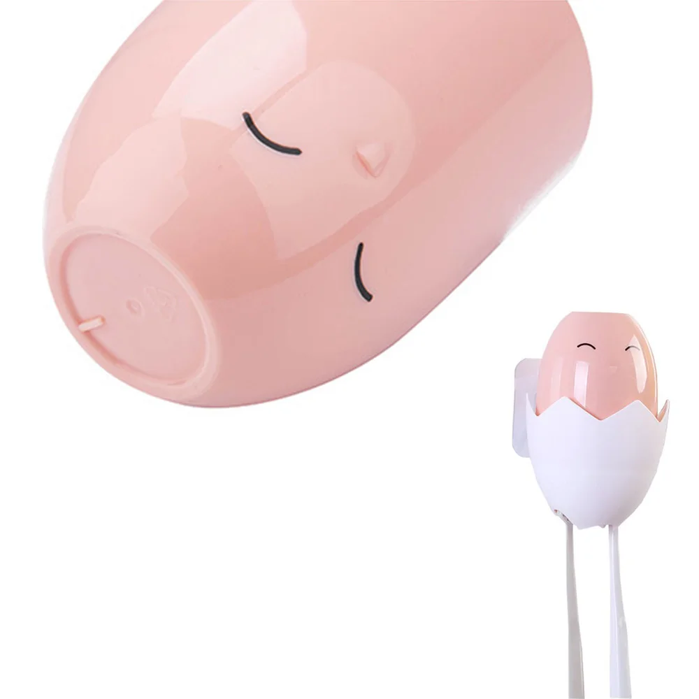 Wall Mounted Type Cartoon Chicks Toothbrush Holder Wash Cup Kit Bathroom Accessories home tool practical multi-function | Дом и сад