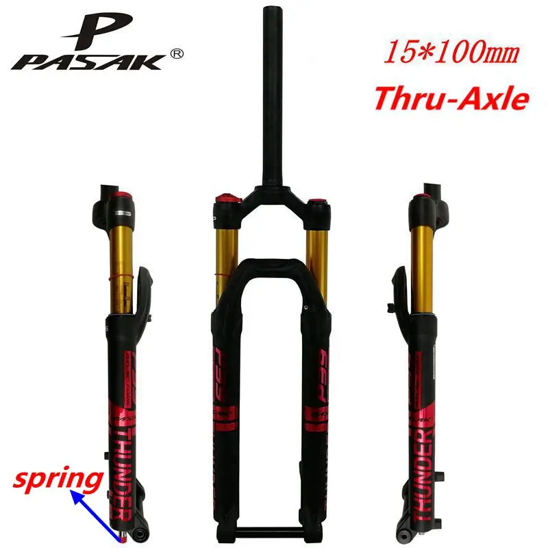 Вилка велосипедная PASAK для горного велосипеда воздушная вилка 27 5 дюйма ствол