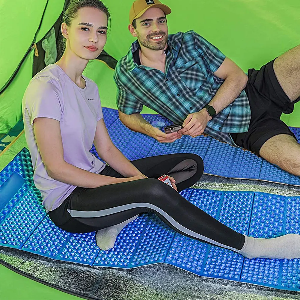 

Foldable Camping Mat Picnic Soft Foam Pad Lightweight Sleeping Moistureproof Mattress For Family Party Outdoor Travel Summer
