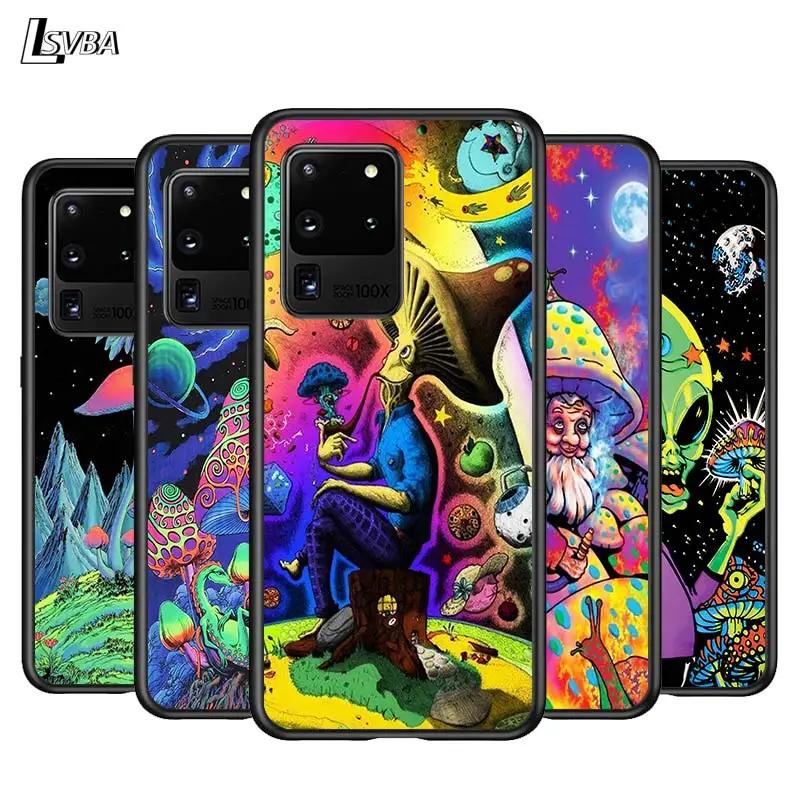 

Psychedelic Mushroom for Samsung Note 20 S20 FE Lite Ultra Plus A91 A71 A51 A41 A31 A21 A21S A11 A12 A42 A01 Phone Case