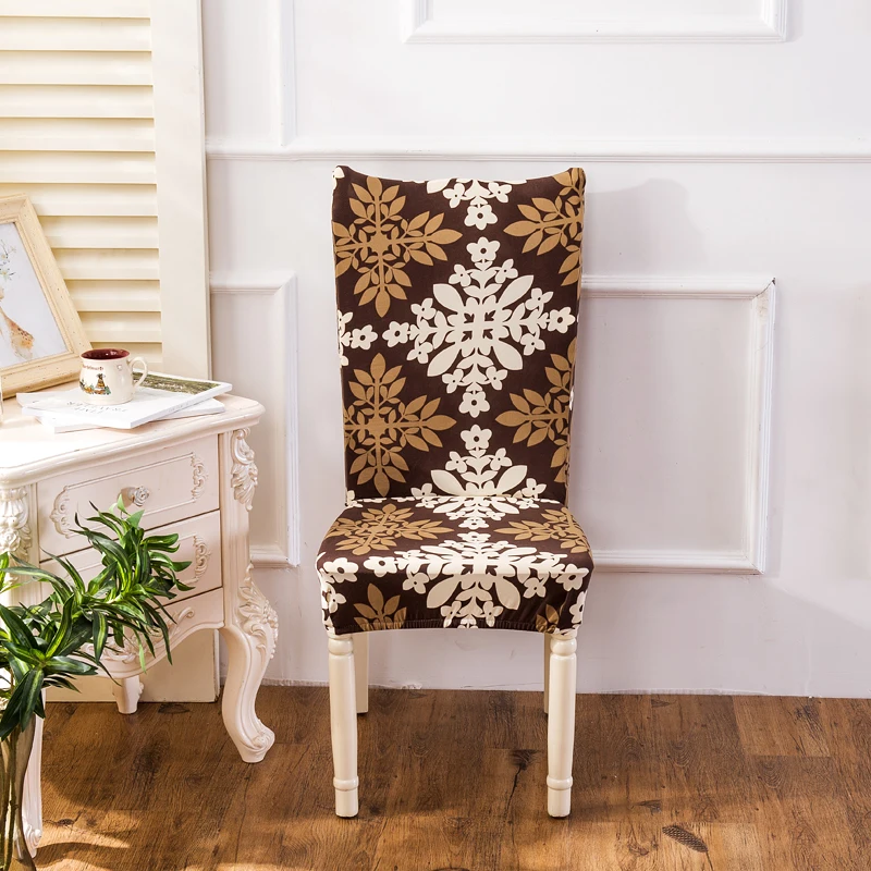 Эластичные защитные чехлы Monily из спандекса для обеденного стула в барочном стиле