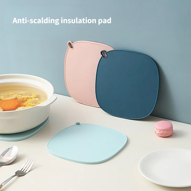 

Creative Anti-scalding Heat Insulation Pad Can Hang Silicone Tea Coaster Kitchen Table Western Placemat Nordic Wind Pot Mat