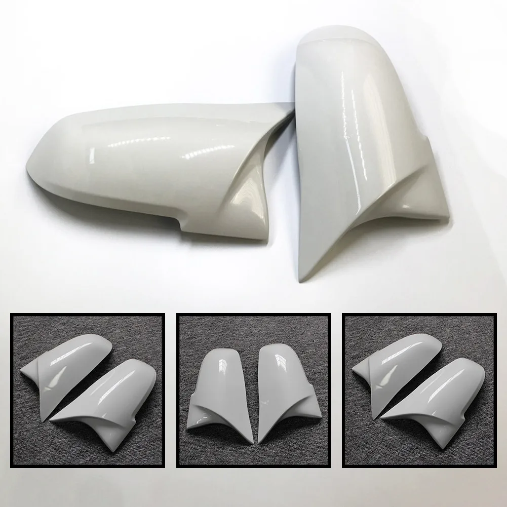 

For BMW F20 F21 F22 F30 F32 F36 12-16 Horn Rearview Mirror White Mirror Shell Horn Rearview Mirror