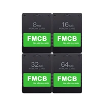black 8mb 16mb 32mb 64mb for fortuna fmcb free mcboot memory card for ps2 slim game console spch 79xxxx series
