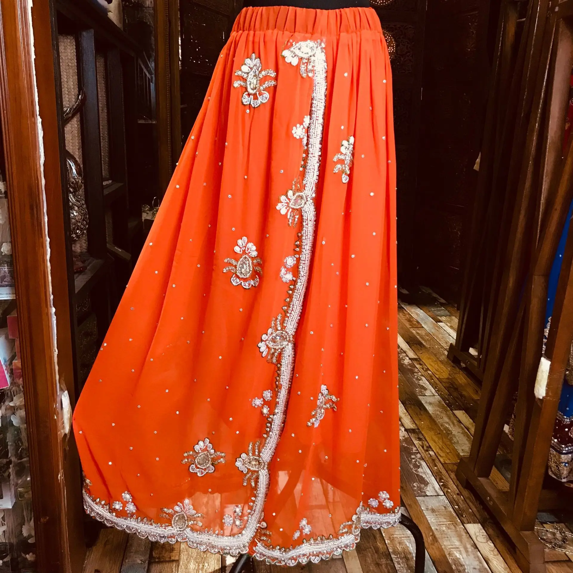 Сари африканские платья для женщин в Индии вышитые бусины вышивка сари юбка