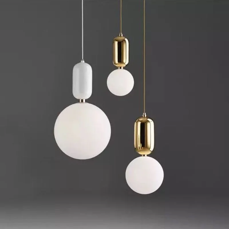 Modern LED Pendant light europe glass ball Indoor lighting novel Hanging lamp Restaurant Bedroom bar shop vintgae fixture | Лампы и