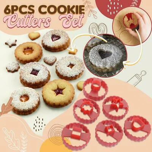 

6pcs Plastic Donut Mold Set Non-Stick Cutter Mold Cake Chocolate Candy Biscuit Pastries Mould Hogard