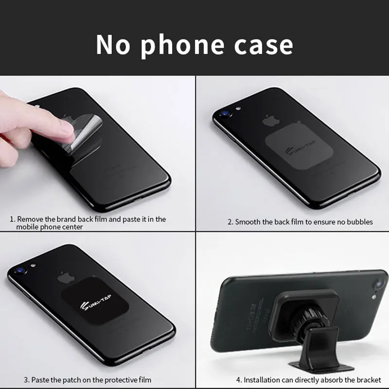 

Magnetic Phone Car Mount Universal Dashboard Car Phone Holder Stand Silicone Paste Style Arc Multifunctional Base for Smartphone