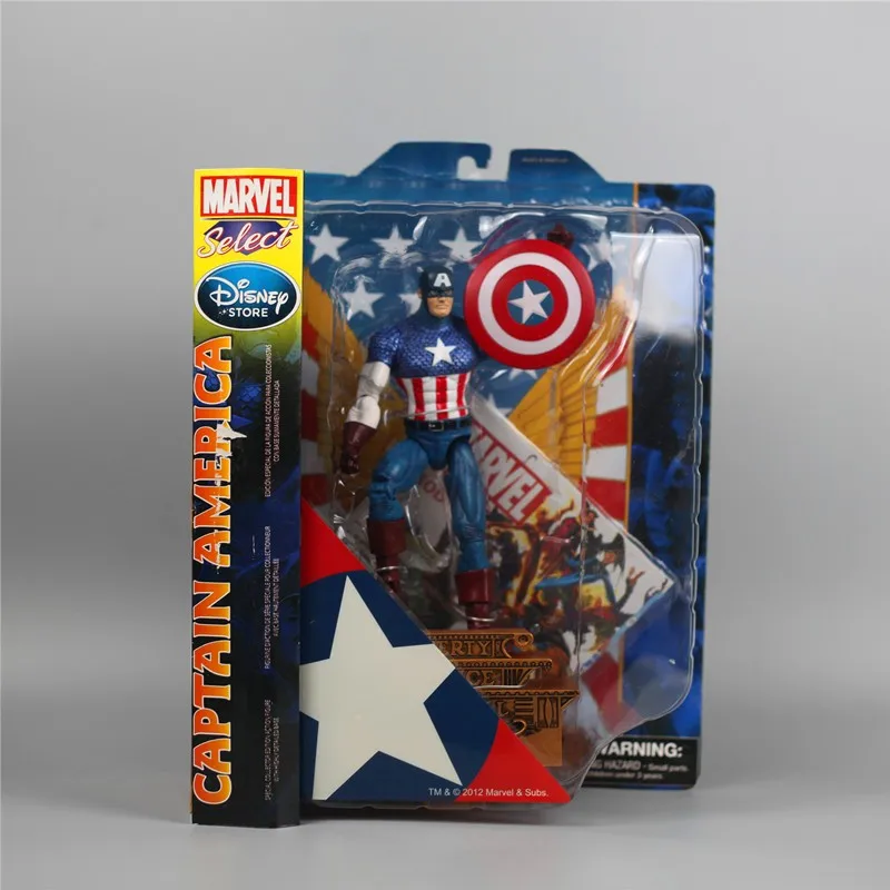 

Marvel Universe Action Figure Superhero The Avengers Captain America Joints Movable 7-inches Model Ornaments Toys Children Gifts