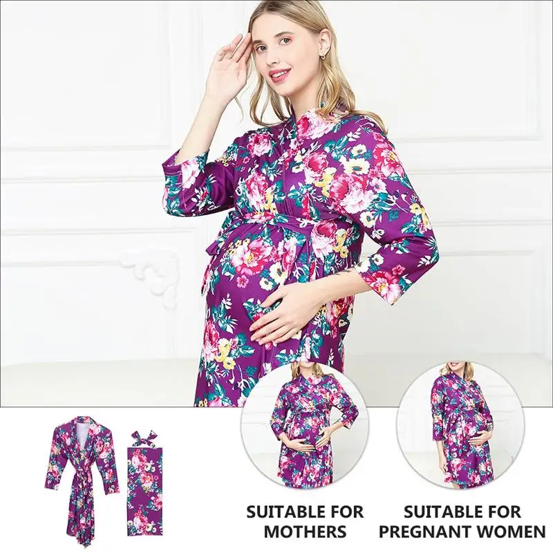 

3 шт., женская ночная сорочка с одеялом и повязкой на голову