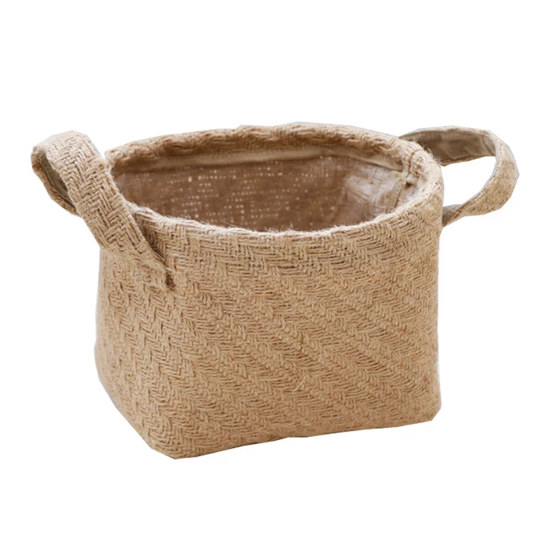 Ткань плетеная корзина для хранения рабочего стола корзины всякой всячины