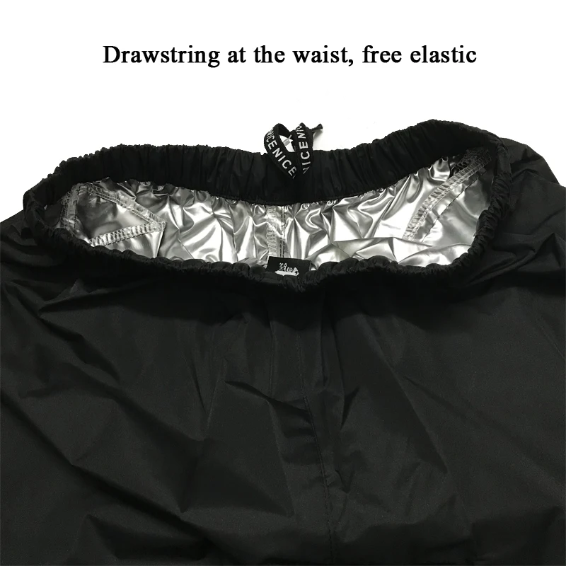 Высокое качество пот похудение фитнес бег сауна костюм для мужчин ПВХ спортивный