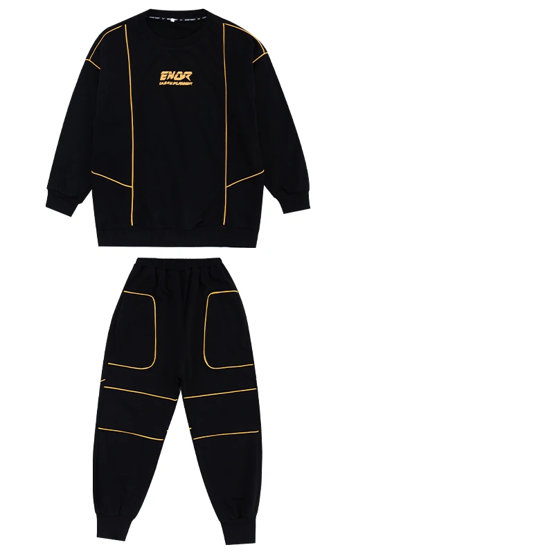 

Children'S Jazz Clothes Modern Street Fashion Sweatshirt Pants For Kids Catwalk Show Suit Boys/Girls Hip Hop Costume