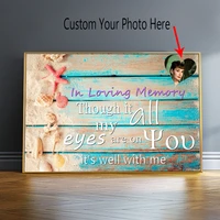 personality customization in loving memory canvas painting wall art custom posters and prints romantic love letter home decor