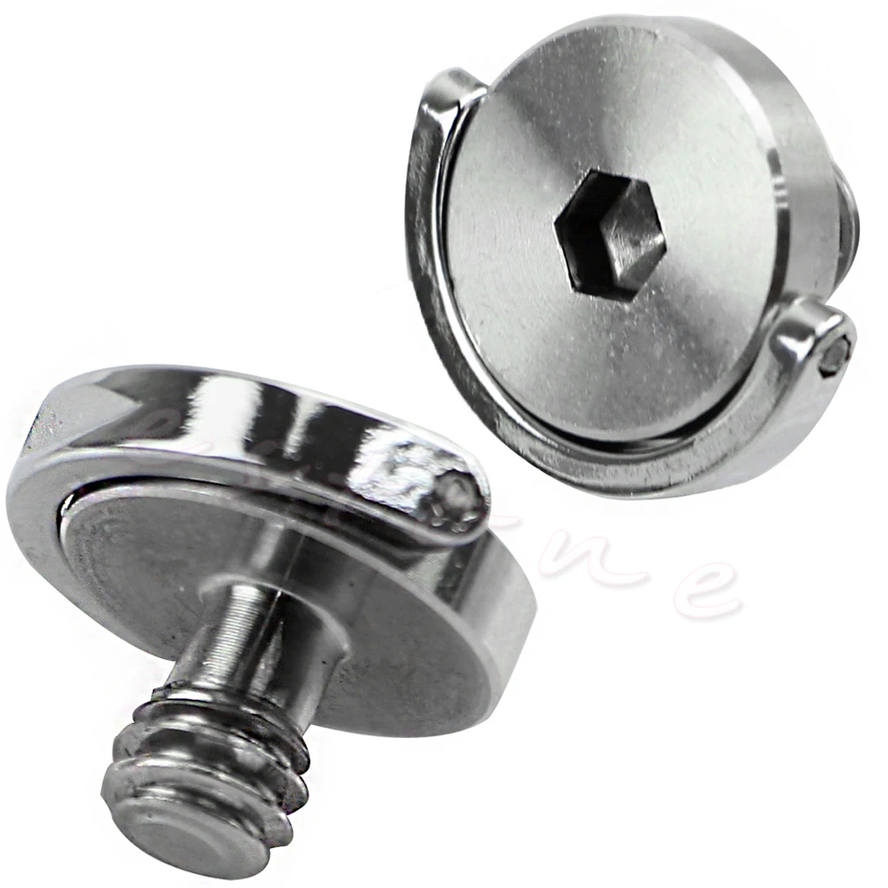 

1Pc Hot New D Ring 1/4"-20 Camera Tripod QR Plate Steel Stainless Loading Screw