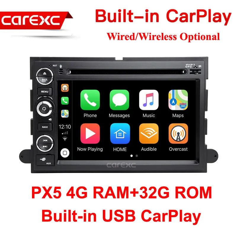 PX5 32G ROM 2 Din Android 9,0 автомобильный dvd-плеер для Ford F150 F350 F450 F550 F250 Fusion Expedition Mustang Explorer Edge Radio CarPlay Head - Цвет: PX5 32G ROM