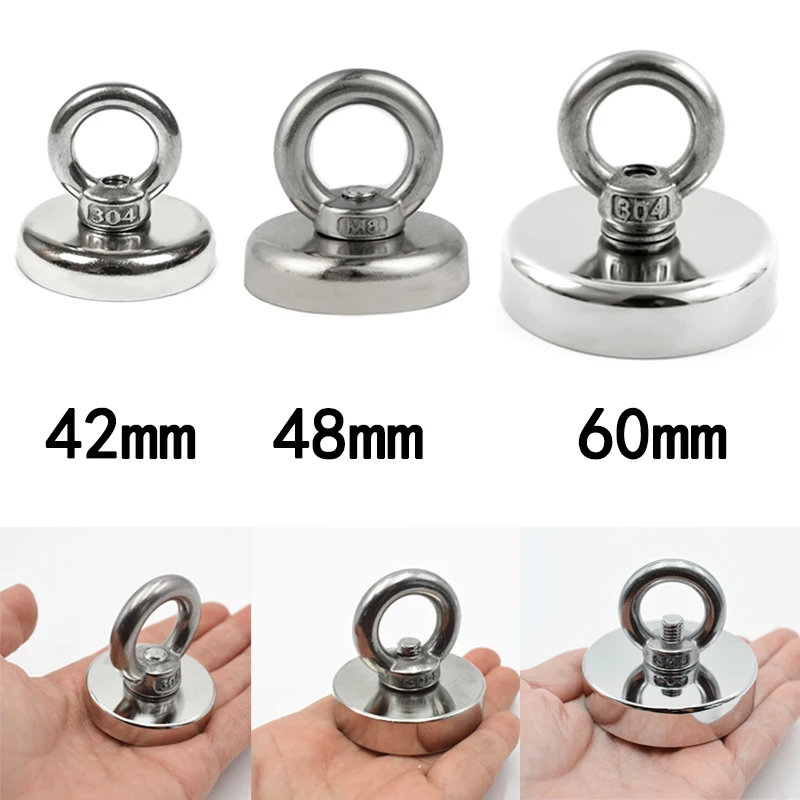 Мощный Неодимовый магнит 3 размера для Глубоководной Рыбалки держатель