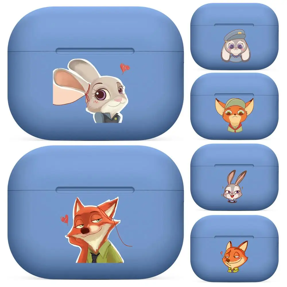 

Disney Zootropolis blue For Airpods pro 3 case Protective Bluetooth Wireless Earphone Cover For Air Pods airpod case air pod Cas