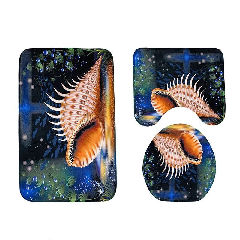 Zeegle 3 шт. коврики для ванной комнаты обои с изображением подводного мира