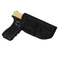 iwb concealed carry glock holster inside waistband kydex belt holster for glock 17 19 26 27 31 32 airsoft pistol holder case