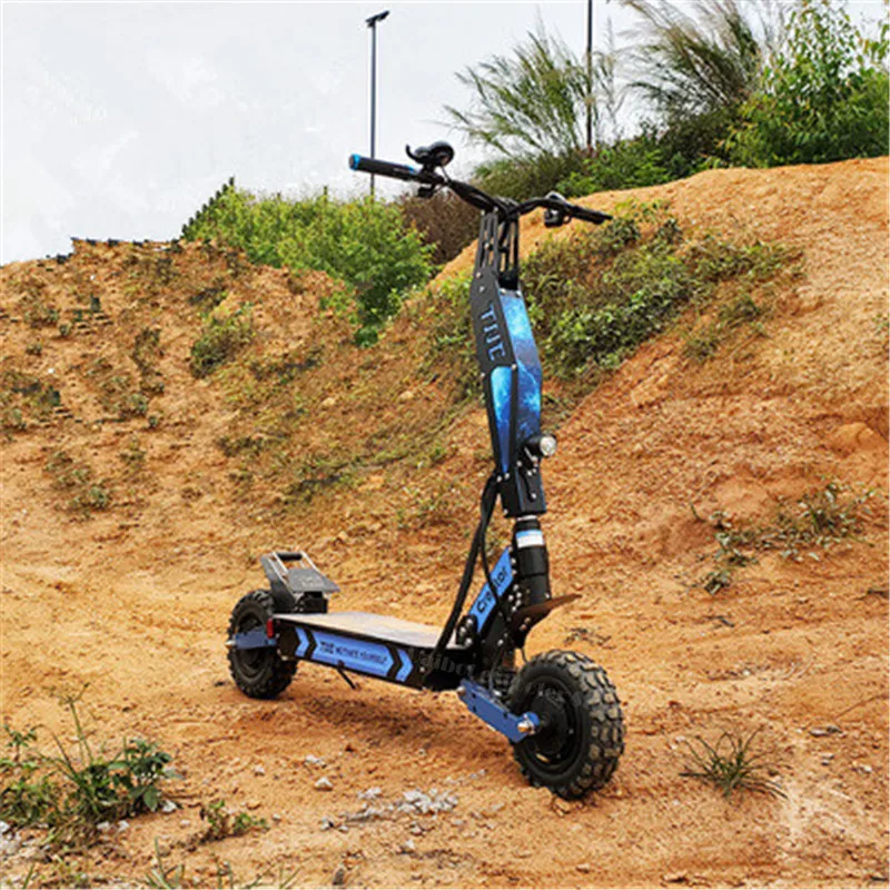 Внедорожный Электрический скейтборд с двумя колесами 1800 Вт * 2 60 в электрические