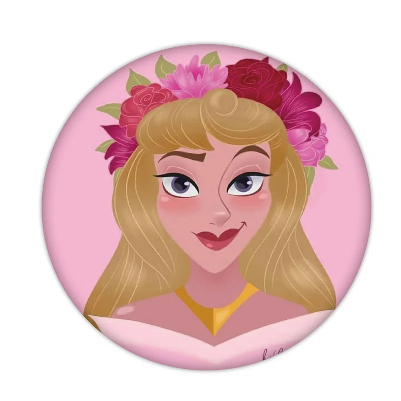 1 шт. милый Аврора принцесса Ариэль русалка значок пластиковый для украшения на