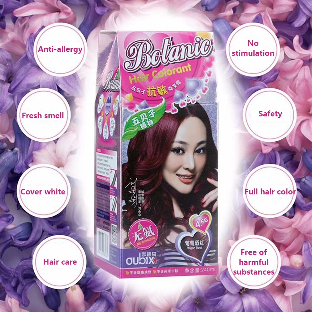 10 видов цветов полный богатый полуперманентный крем для волос Профессиональный