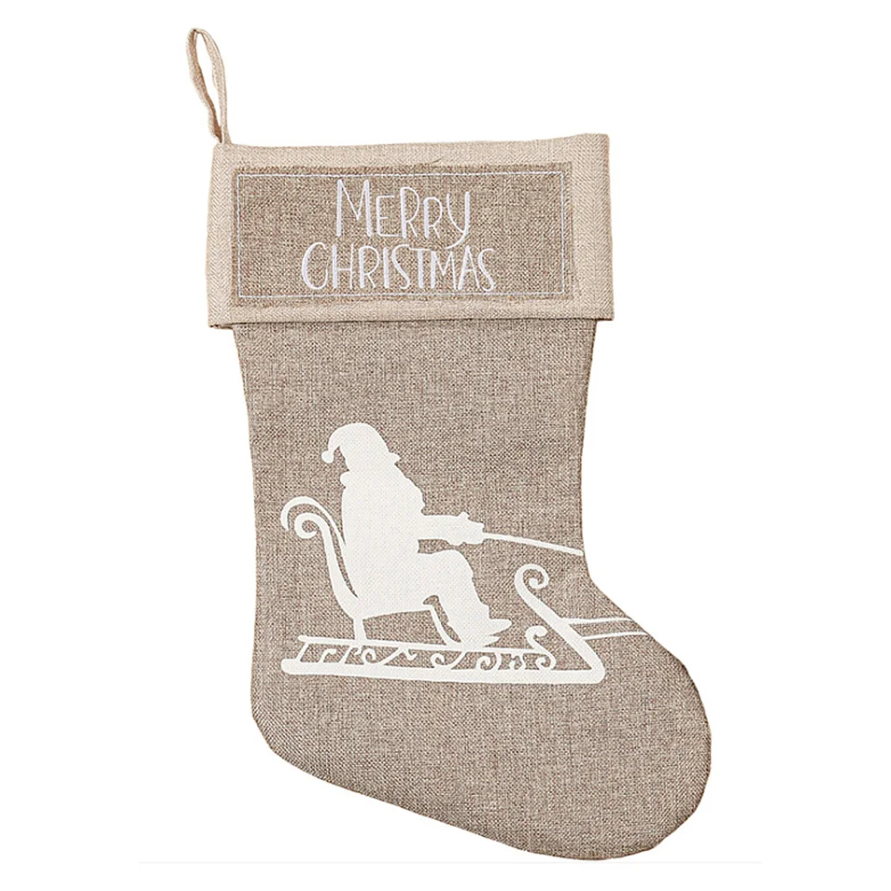 

Xmas Socks Santa Claus Pendant Home Ornament Christmas Stockings 47*26cm Hanging Gift Packaging Non-woven Fabric Candy Bag