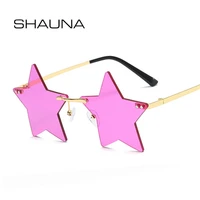 shauna unique rimless pentagram sunglasses fashion five pointed star shades uv400