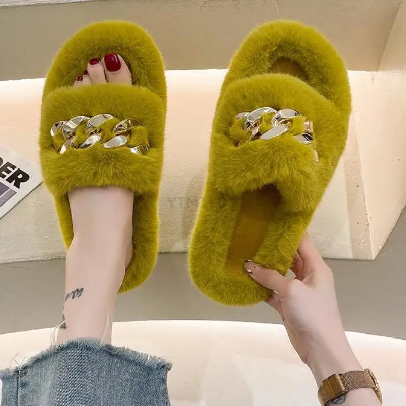 Women's Winter Warm Slippers Cozy Soft Plush Non Slip Flat Comfortable Luxury Indoor Ytmtloy House Shoes Sapatos Mulher | Обувь
