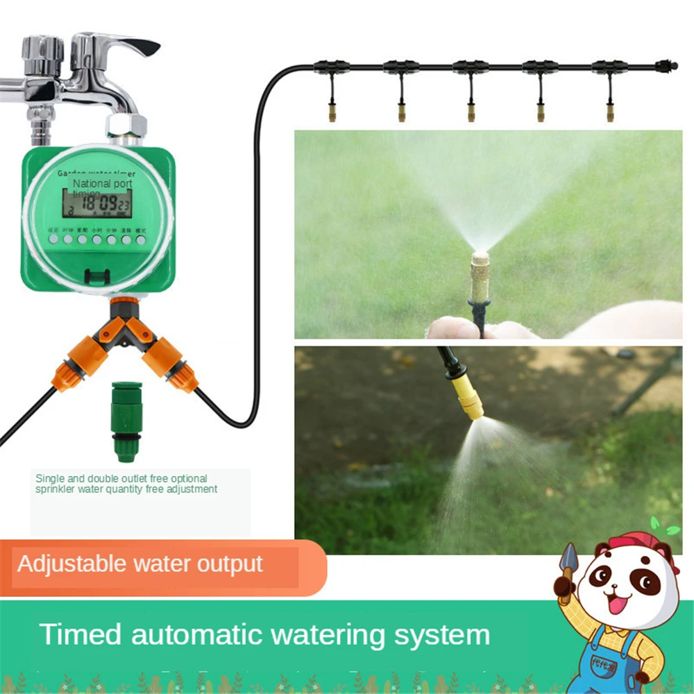 

B-LIFE Multi-Adjustable Sprinklers and Garden Watering System Electronic Digital Hose End Timer/Controller Outdoor Mist Cooling
