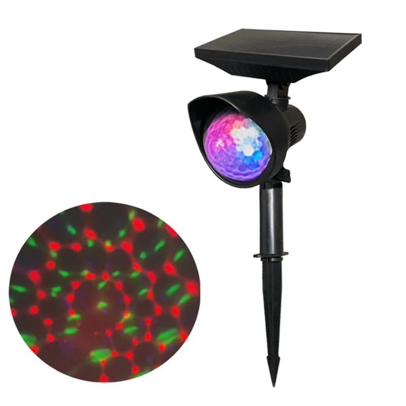 

Solar Luminous Summer/Winter Mode Spotlights, 2-in-1 Installation IP55 Waterproof Spotlights for Courtyards or Driveway
