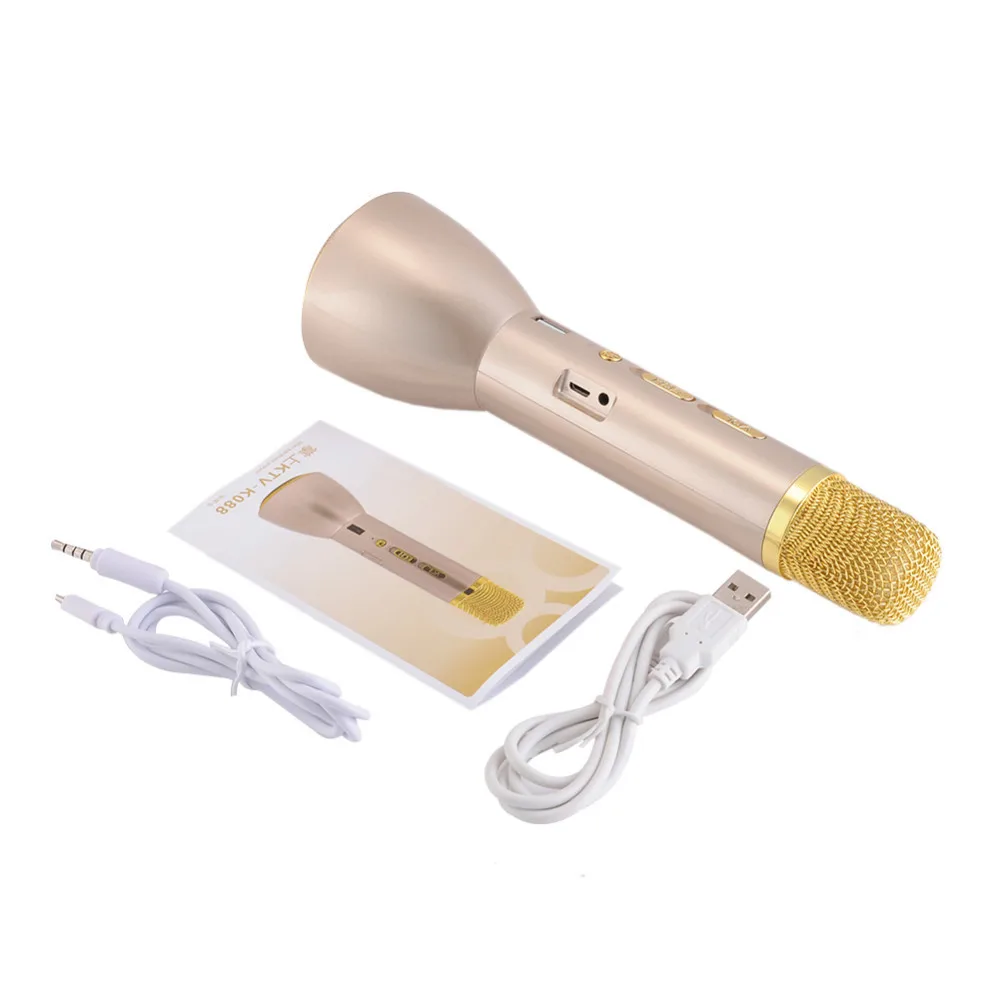 Новый микрофон K088 машина караоке песня беспроводной Bluetooth с динамик открытый KTV |